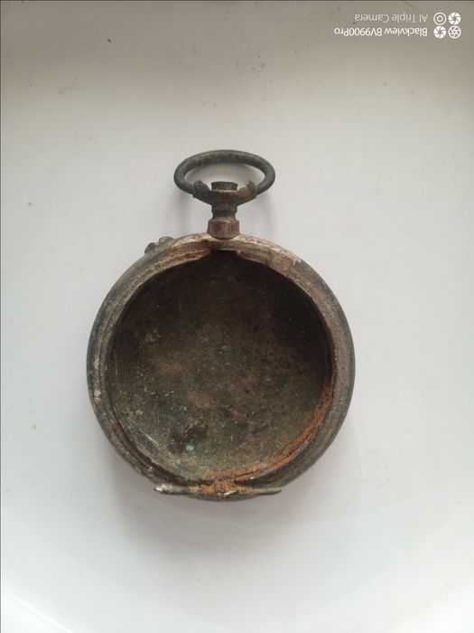Capac de ceas de buzunar foarte vechi