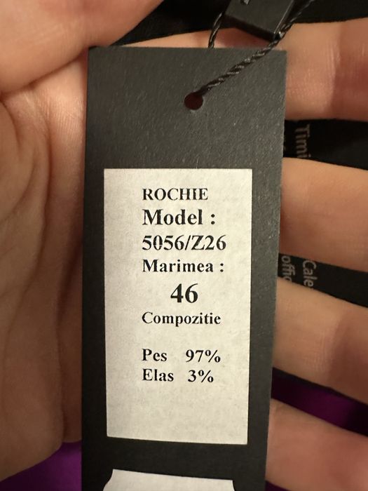 Rochie purple cu eticheta
