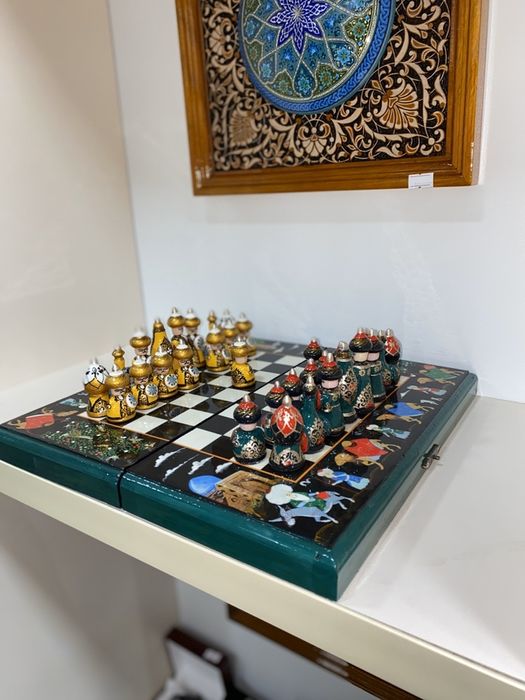 Шахматы / shaxmat / ручной работы (30-30)см в наличий