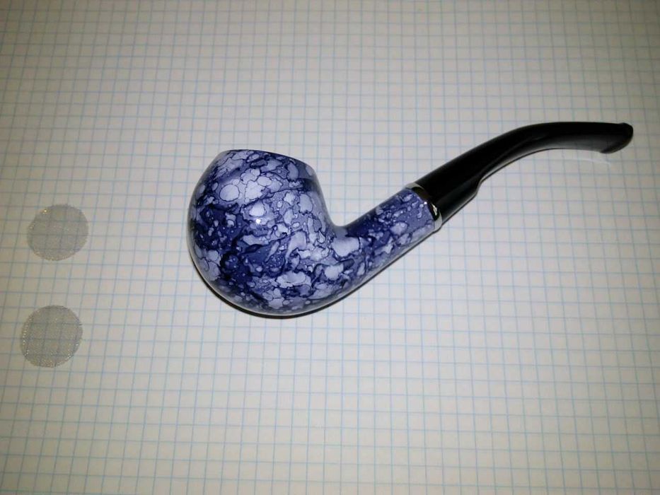 Курительная трубка расцветка под мрамор (№14)