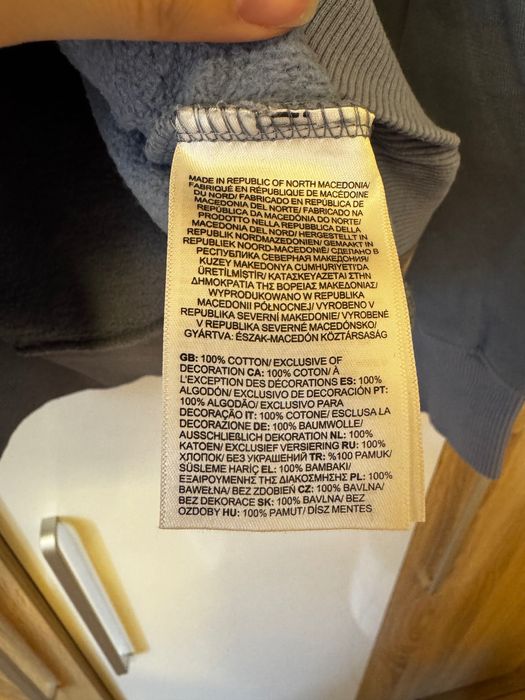 Памучен суичър с качулка The north face