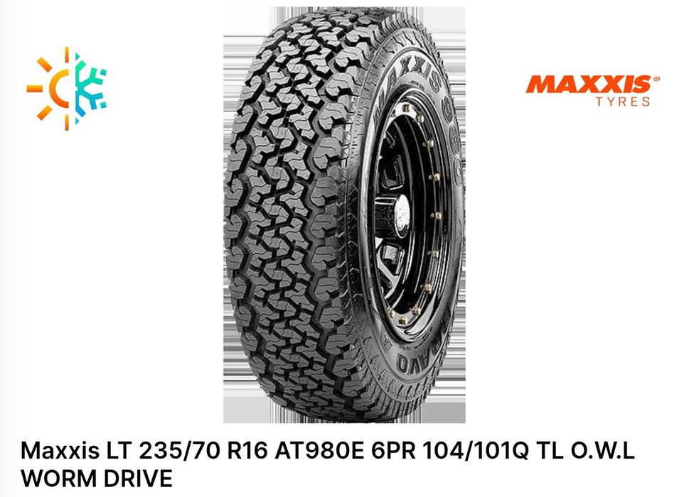 235 70 16 АТ980 MaxxisLT235 70 R16 6PR 104/101Q O.W.L WORM DRIVE Замъка Ямбол