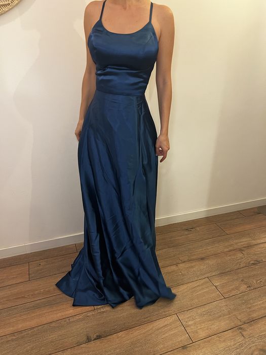 Rochie domnisoara onoare banchet bal albastru M