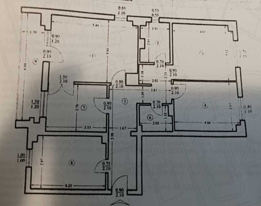 Apartament 4 camere Tomesti la strada principala,100mp, 2 bai