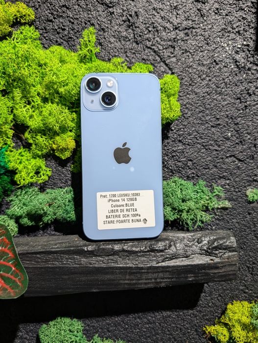 iPhone 14 128gb Blue Neverlocked Baterie 100%/Fact+Garantie