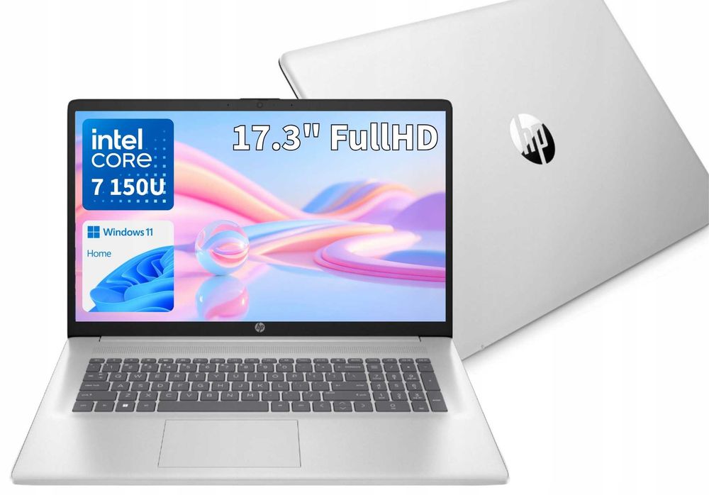HP Laptop: 17.3" FHD iPS • Intel Core 7 150U • 16 GB DDR4 • 512 GB