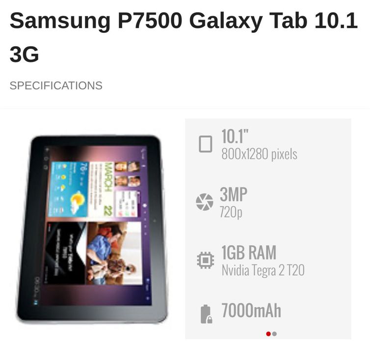 Планшет Samsung tab10.1