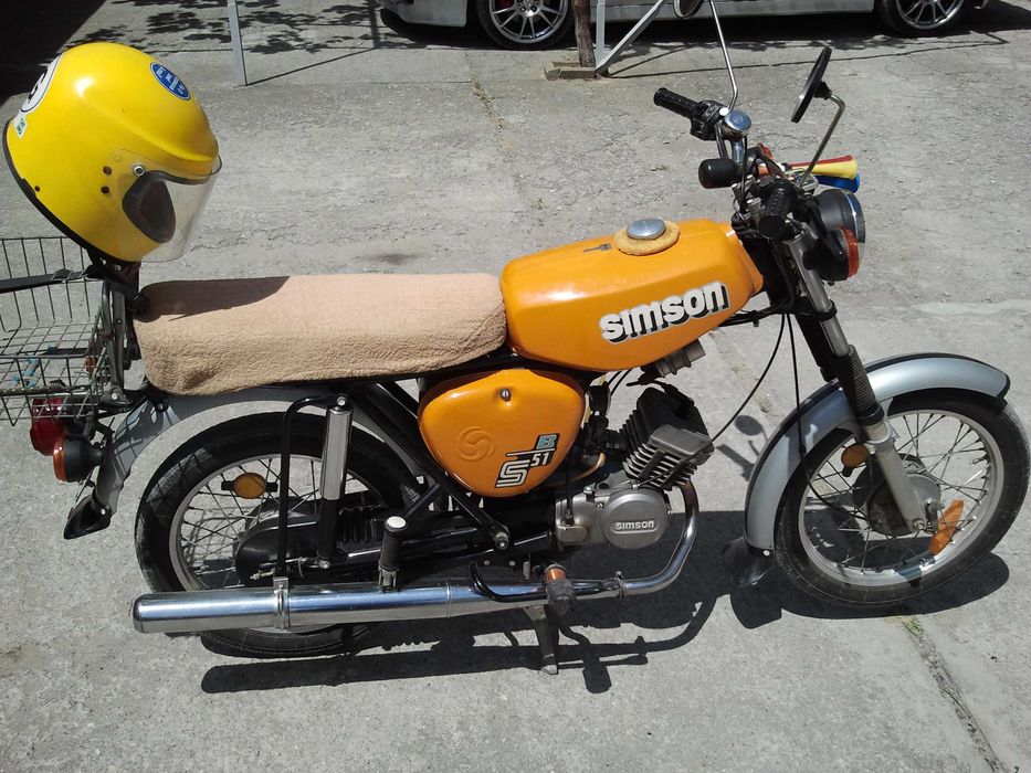 Продавам мотопед Simson S 51B, оригинал-1986 г.само за ценители