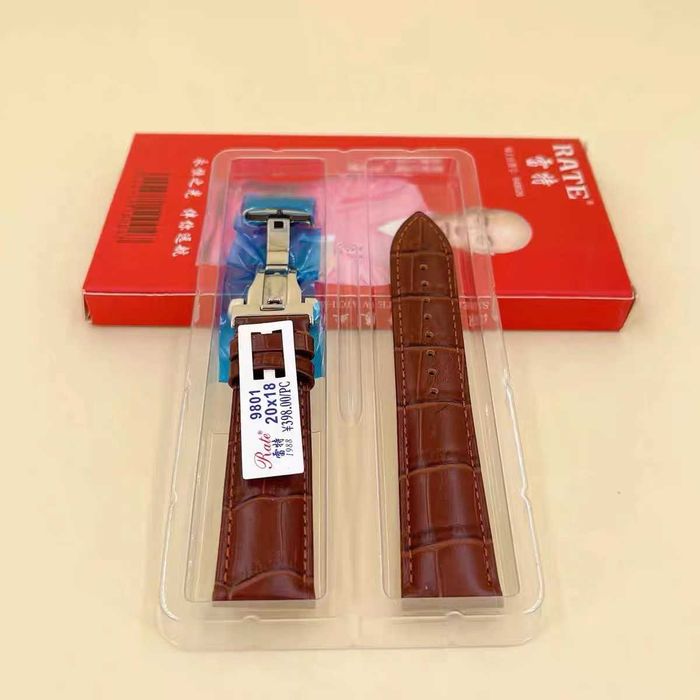 Ремешок с пряжкой-бабочкой от бренд RATE из натуральной кожи