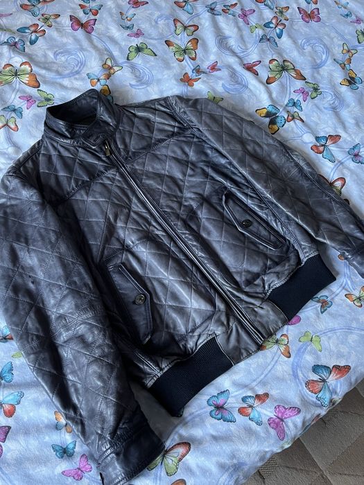 Geaca de piele Massimo Dutti