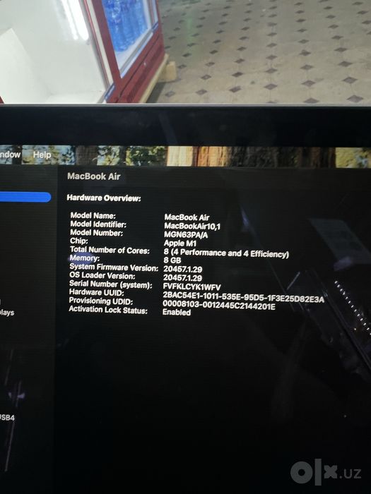 Macbook Air M1 256