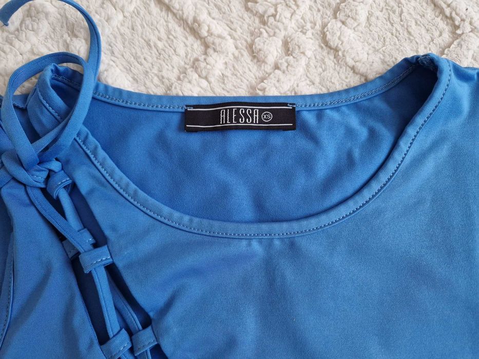 Кроп-топ Alessa- Blue