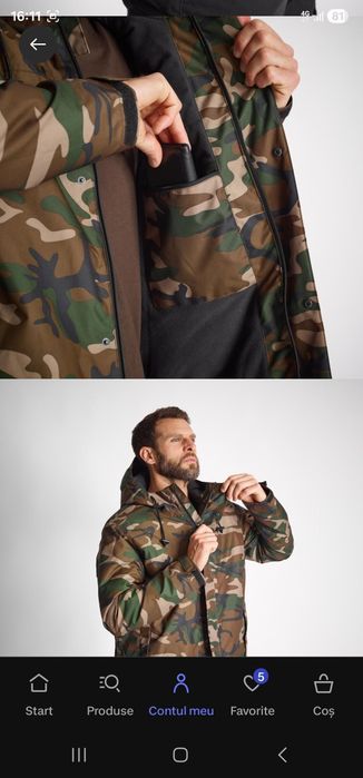 Costum Vanatoare(geaca +pantalon)