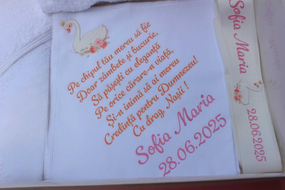 Trusou botez personalizat, 7 piese