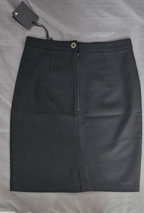 Fusta conica, negru, Honigman, marime 34