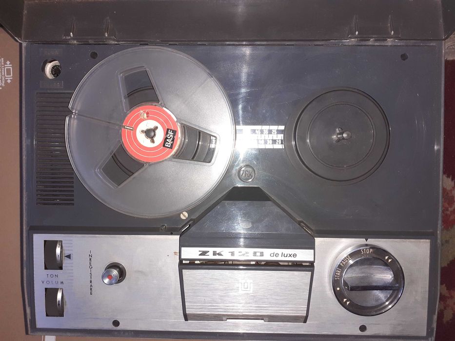 magnetofon vintage zk 120 de lux unitra licenta grundig,