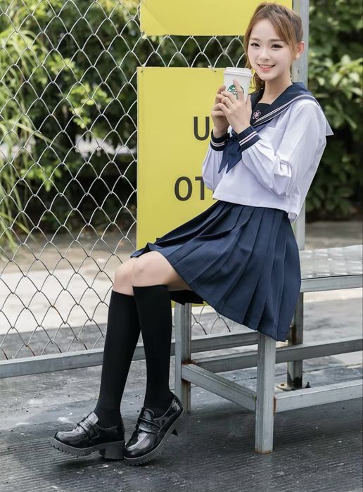 Японская школьная форма Сакура / Аниме форма для косплеев