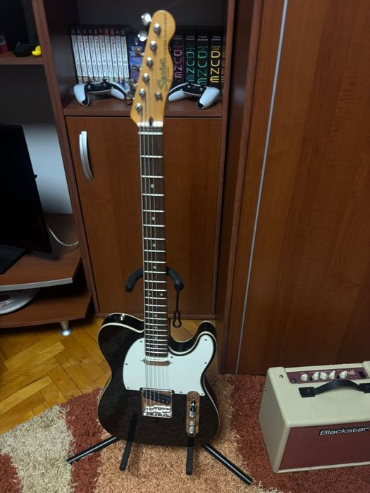 Squier Tele Custom Baritone BK