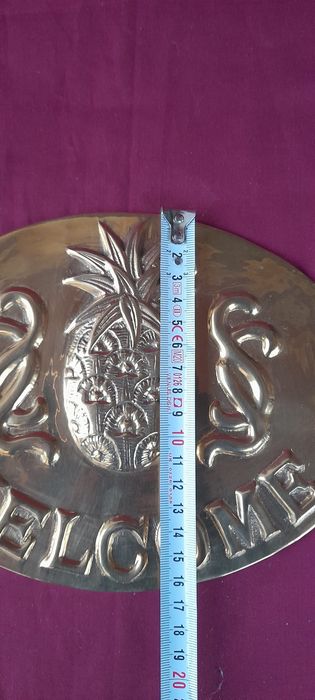 Placa din bronz pentru intrare