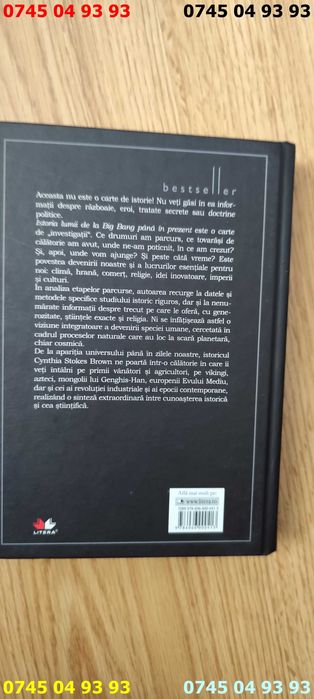 carte carti istoria lumii de la big bang pana in prezent cartonata