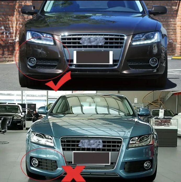 Решетки за халоген тип пчелна пита за ауди А5