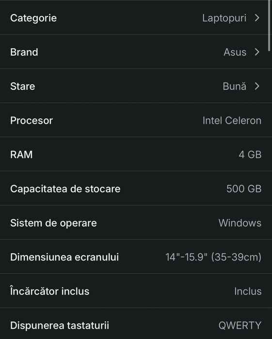 Laptop Asus X540M