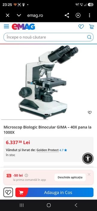Microscop Biologic Binocular Profesional GIMA L1100B (40x - 1000x)