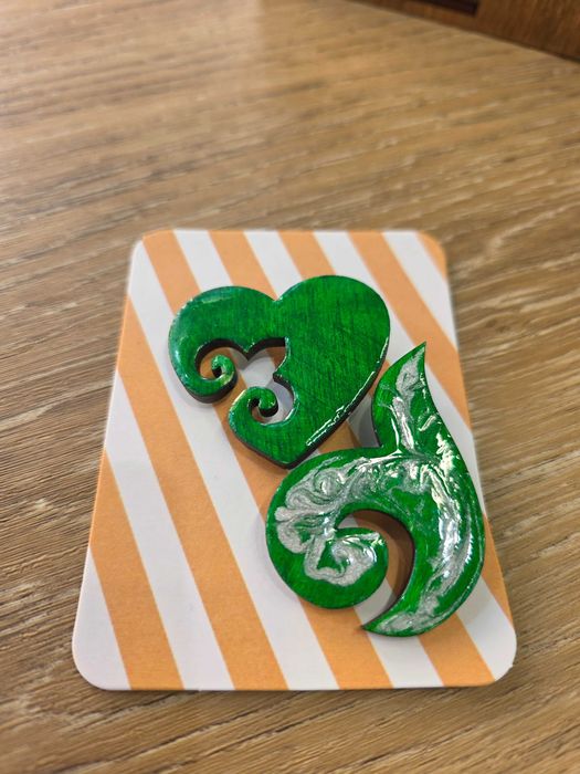 Этно брошь,ручной работы