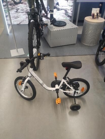 Btwin 14" alb - produs resigilat - (SecondHand) Decathlon
