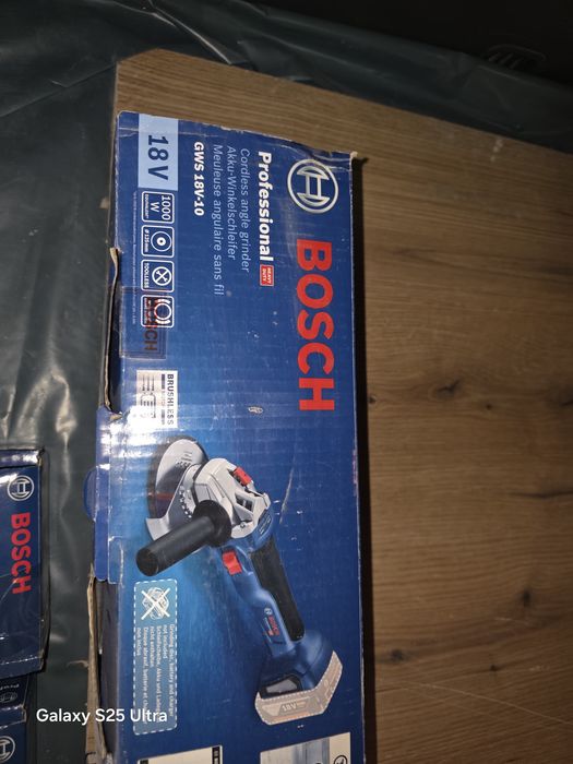 Акумулаторен ъглошлайф Bosch gws 18-10