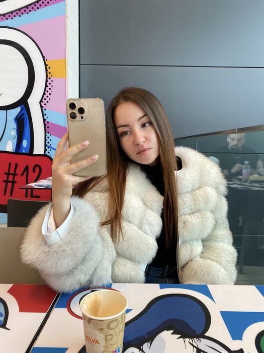 Палто естествен пух, агнешка кожа!