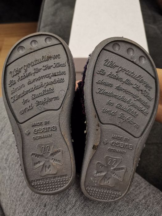 Детски пантофки от вълна