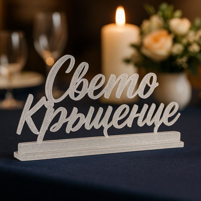 Свето кръщение - надпис