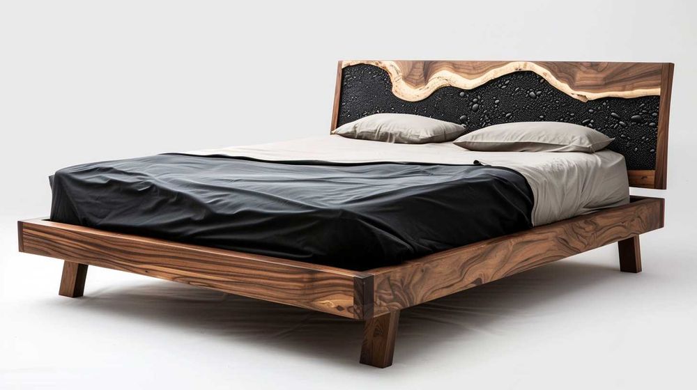 Дизайнерска спалня от масивна дървесина по поръчка