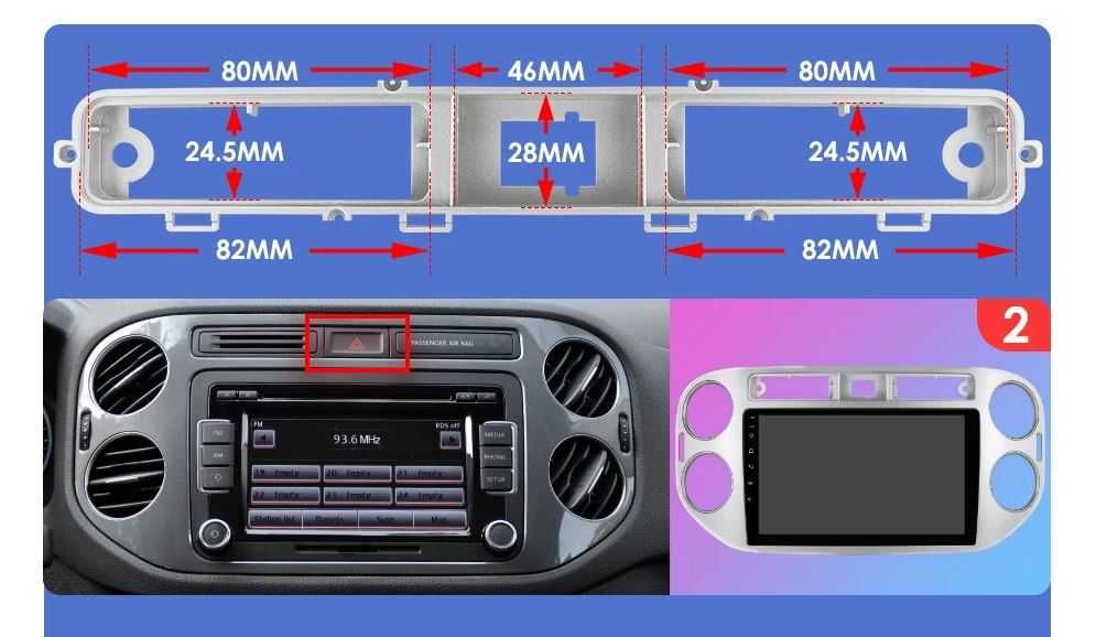 Navigatie VW Tiguan 2006 / 2016, 2+32, Carplay