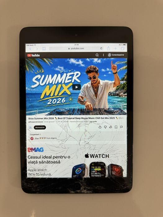 iPad Air cu Sim 16Gb Perfect functionala, Sticla Sparta