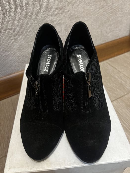 Ботильоны замшевые