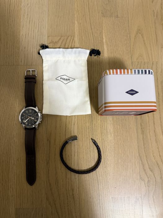 Vand ceas + bratara fossil full set