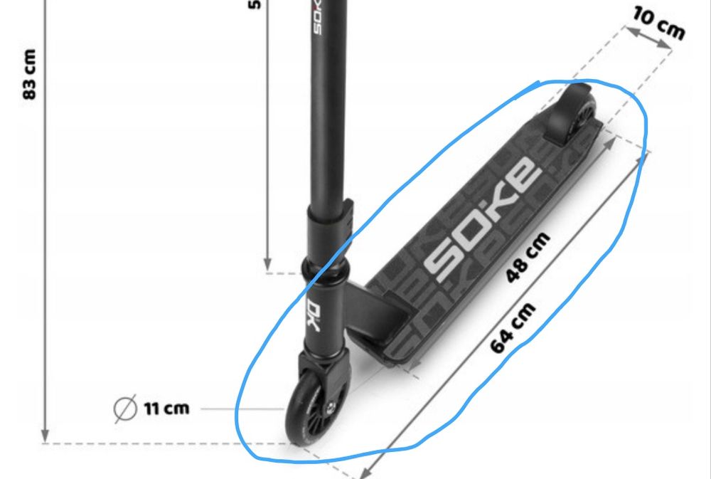 Deck trotinetă soke