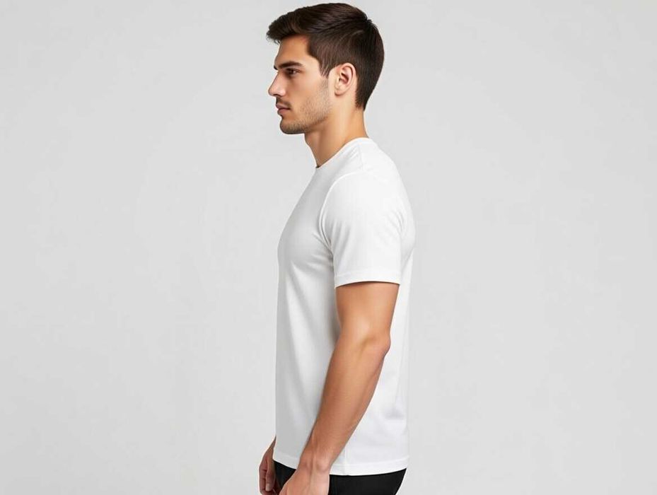 Oq futbolka erkaklar uchun laykra. Optom.