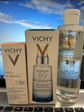 Vichy Gel-booster, Fluid pentru protectie solara, solutie micelara