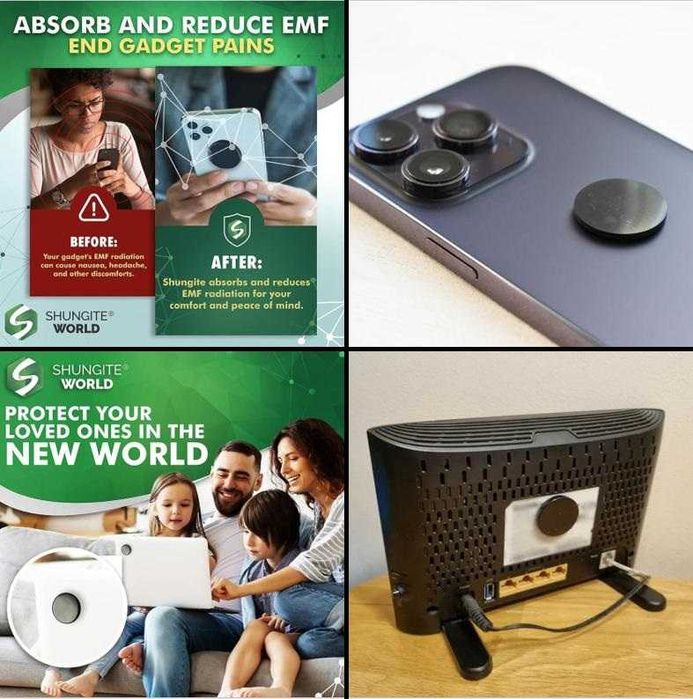 Антистатична Защитна Пластина Шунгит Смартфон Таблет Лаптоп Рутер PC