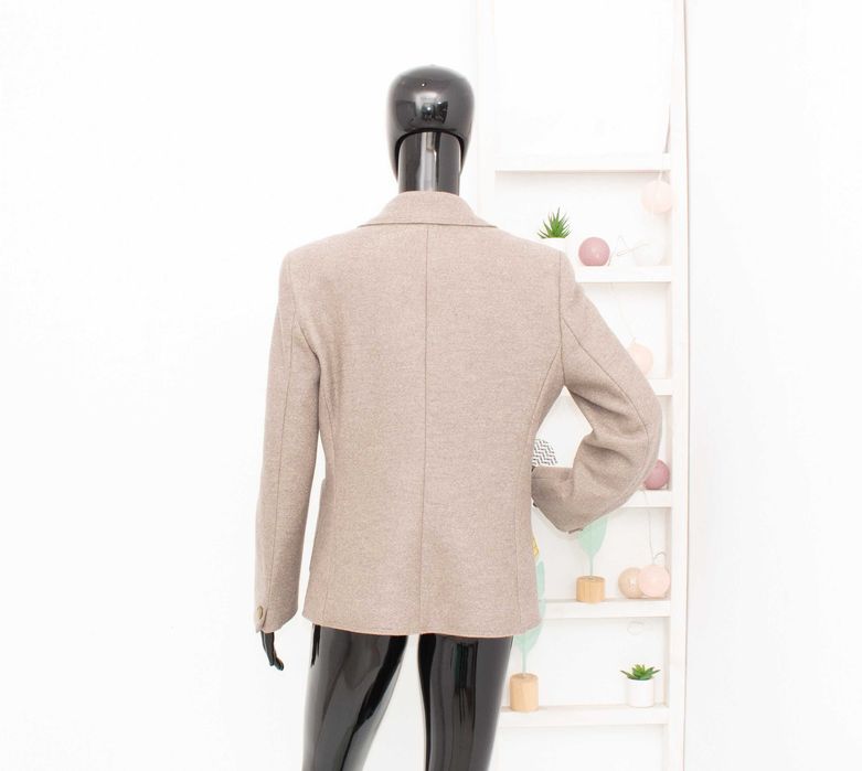 Weekend Max Mara оригинално дамско сако бежово 100% вълна L