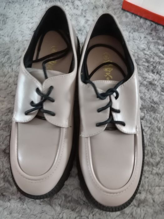 Лоферы на грубой подошве