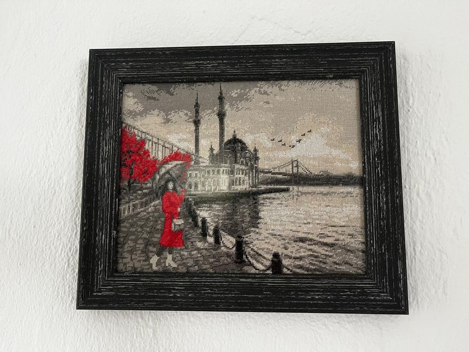 10броя гоблени Градовете на Милена стил -рамкирани