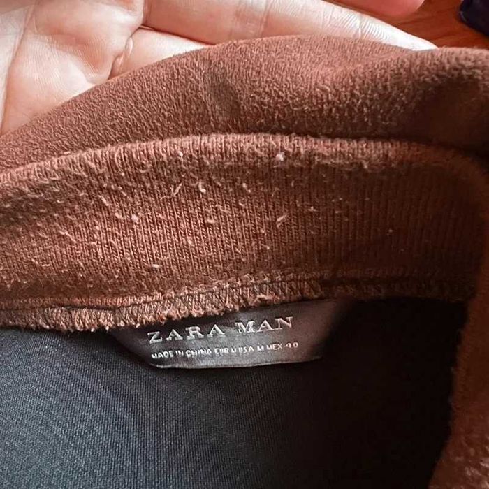 Jachetă Zara Man maro military style marimea M