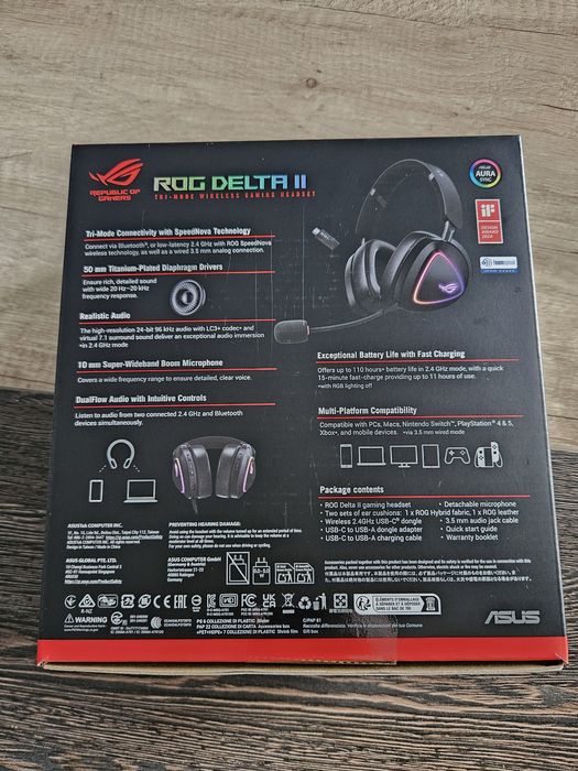 Слушалки Asus Rog Delta 2