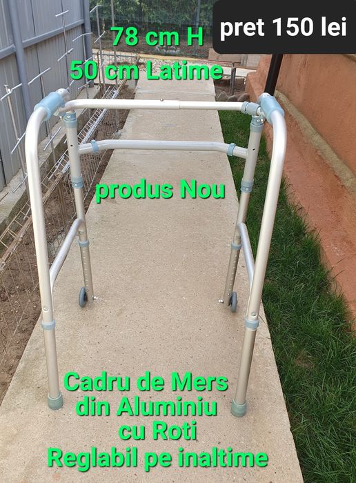 Cadru din aluminiu de mers/Nou