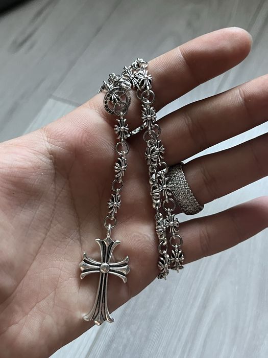 Chrome Hearts Rosary Chain Cross Ajustabil