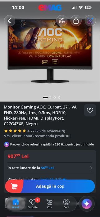 Monitor Gaming AOC